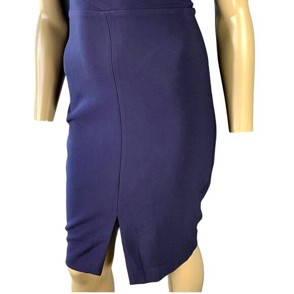 Likely Brooklyn Spaghetti Straps Sheath Pencil Dress Stretchy Size 2 Navy New - Picture 4 of 16
